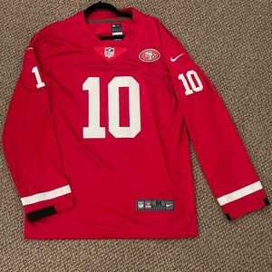 Long Sleeve Stitched 49ers Garoppolo Jersey Like New! 🏈